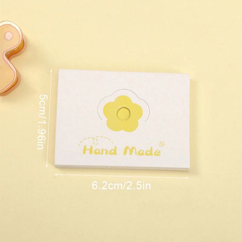 100pcs/Lot Foldable Packaging Paper Cards Colorful Flowers Cards For Handmade Jewelry Retail Hang Tag Flowers Display Cardboard thumbnail 5