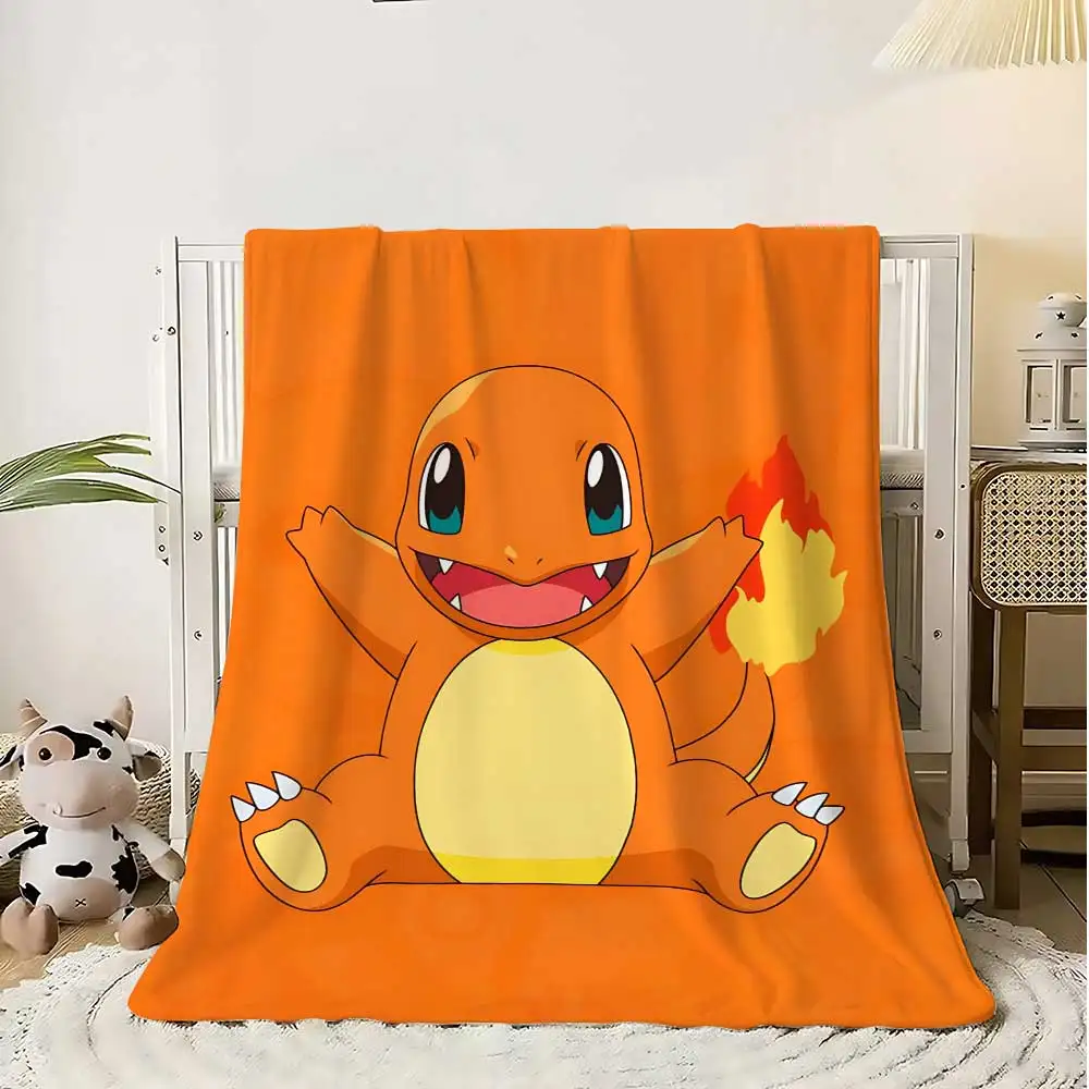Spread on the Bed Blanket Sofa Winter Charmanders Bedroom Decoration Fluffy Soft Blankets Home Throw Warm Decorative Knee Double