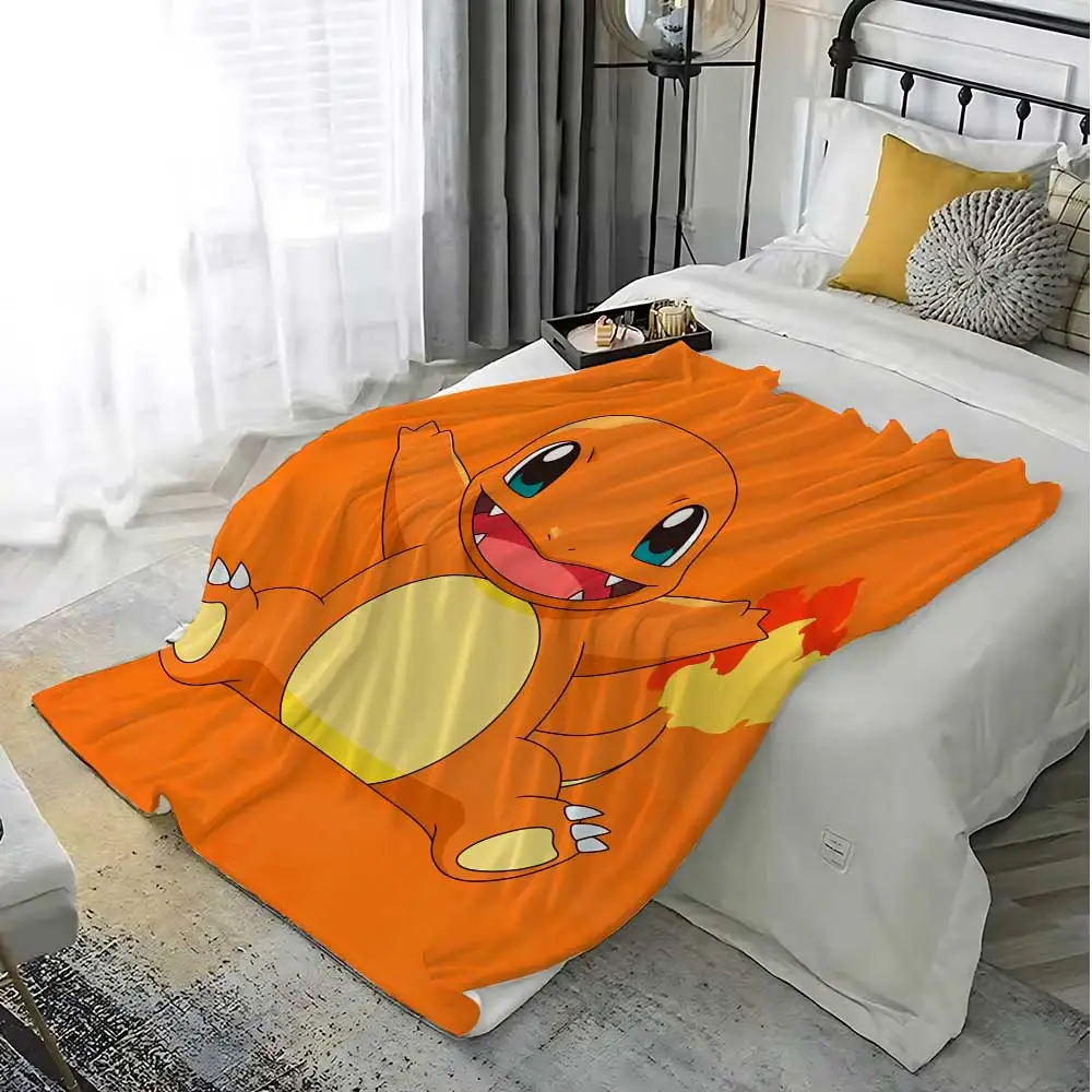 Spread on the Bed Blanket Sofa Winter Charmanders Bedroom Decoration Fluffy Soft Blankets Home Throw Warm Decorative Knee Double thumbnail 4