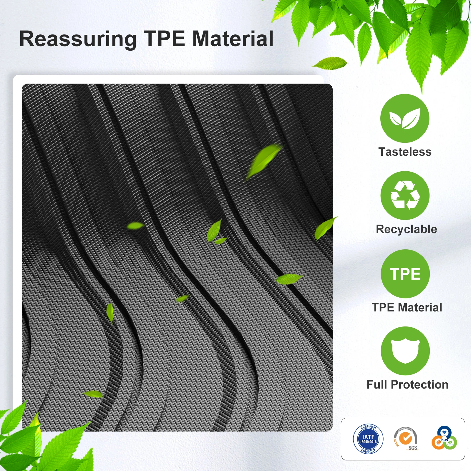 for MG 4 MG4 EV 2022 2023 2024 Car Floor Mats Trunk Pad TPE 3D Foot Pad All Weather Auto Accessories Black thumbnail 4