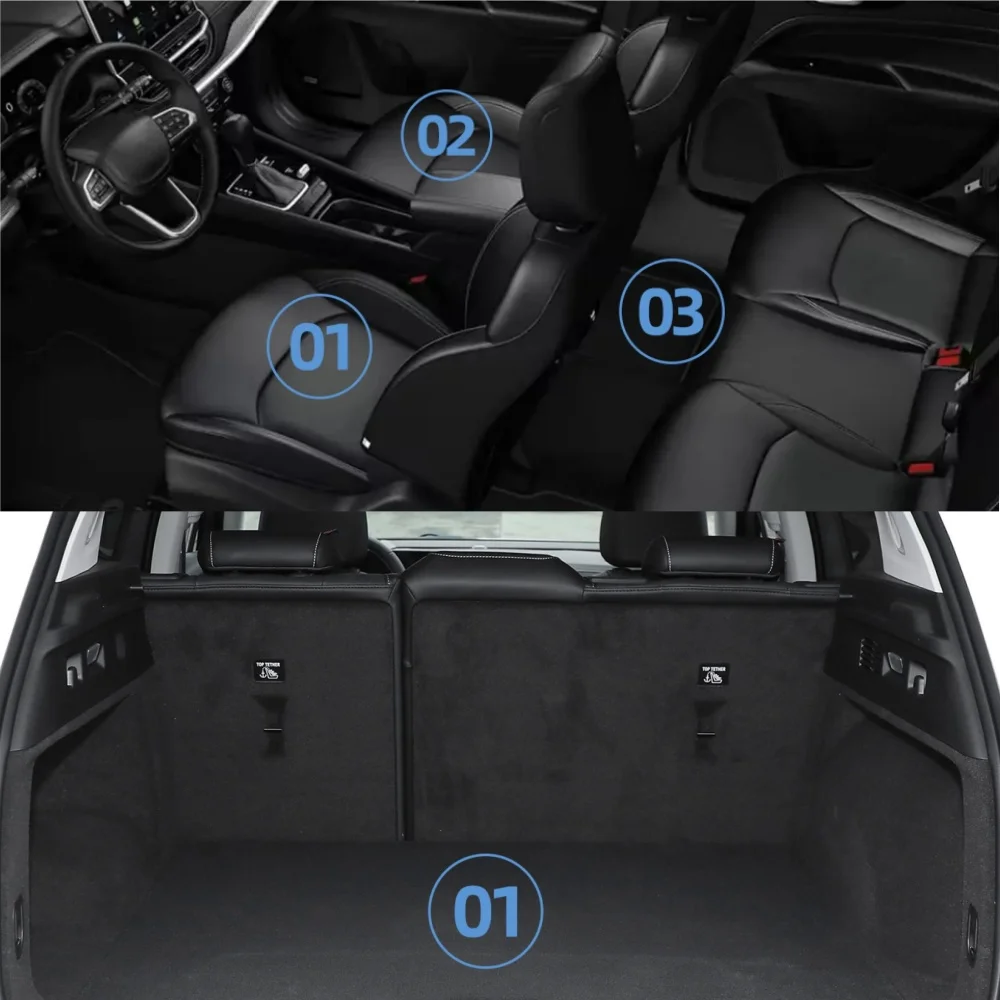 for MG 4 MG4 EV 2022 2023 2024 Car Floor Mats Trunk Pad TPE 3D Foot Pad All Weather Auto Accessories Black thumbnail 3