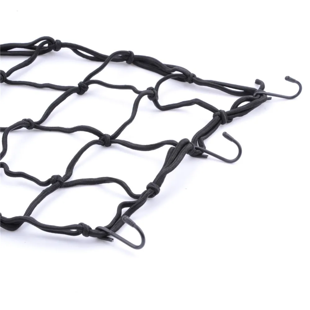 Motorcycle Helmet Net Rope Luggage Storage Bag Twine Blue Yellow Red Black Green BIke Net Bags Mesh 30x30cm 40x40cm thumbnail 4