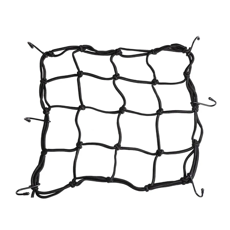 Motorcycle Helmet Net Rope Luggage Storage Bag Twine Blue Yellow Red Black Green BIke Net Bags Mesh 30x30cm 40x40cm thumbnail 2