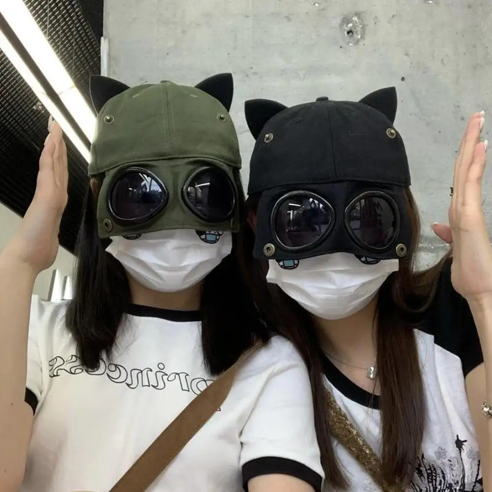 Fashion Aviator Baseball Caps Summer Sunglasses Sun Protection Breathable Caps For Women Men Outdoor Beach Travel Hip Hop Hat thumbnail 4