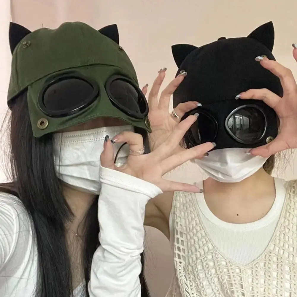 Fashion Aviator Baseball Caps Summer Sunglasses Sun Protection Breathable Caps For Women Men Outdoor Beach Travel Hip Hop Hat thumbnail 3