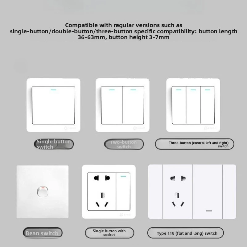 Wireless Remote Control Switch Light Button Automatic Button Push Rod Remote Control Indoor Light Off Switch Button thumbnail 5