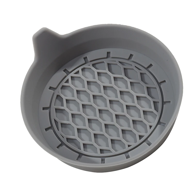 Diameter 8 cm soft silicone car coaster non-slip cup holder waterproof, non-slip and anti-spill General automotive interior acce thumbnail 2