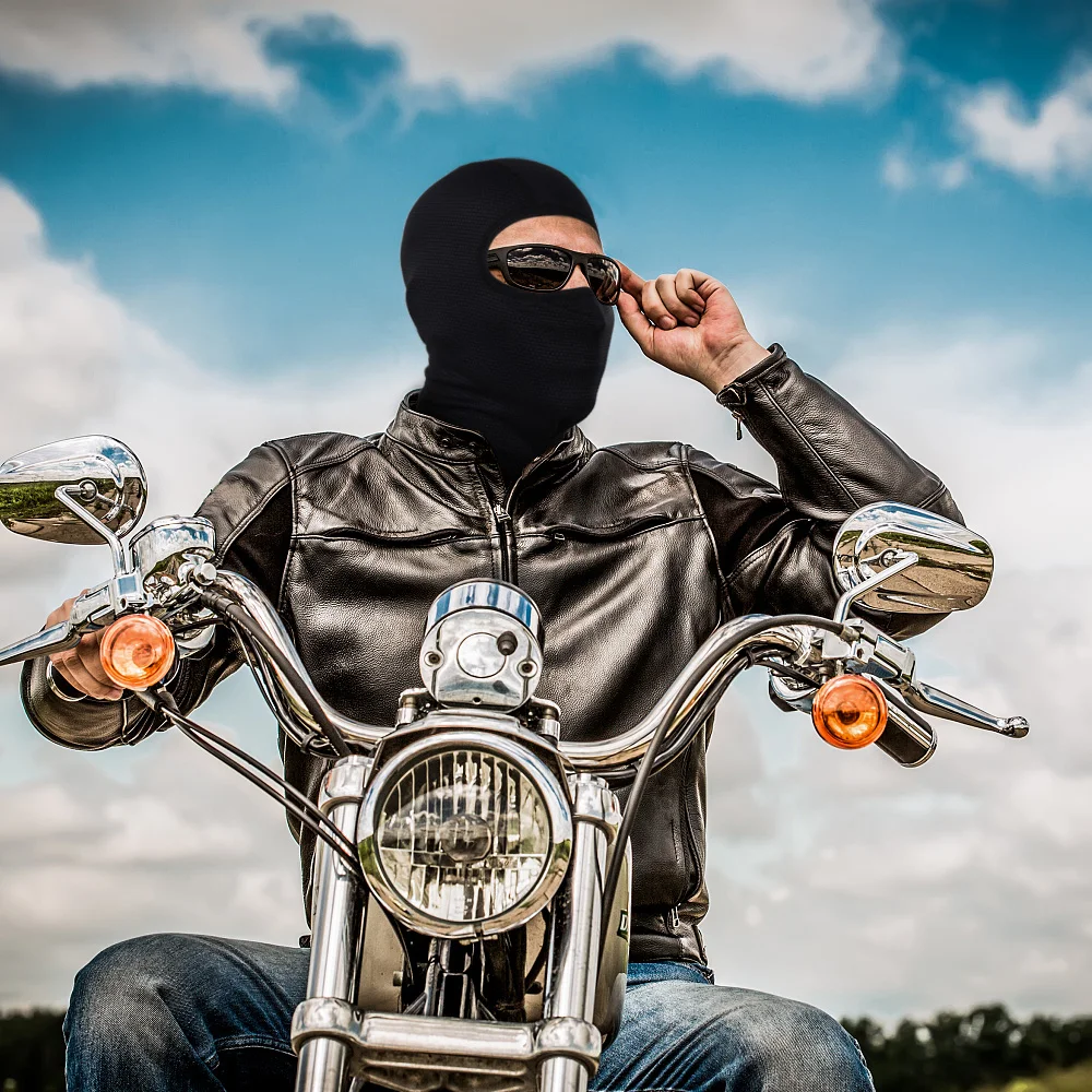 Motorcycle Cooling Full Face Mask Summer Breathable Motorbike Riding Hood Neck Cover Motocross Cycling Helmet Headgear thumbnail 2