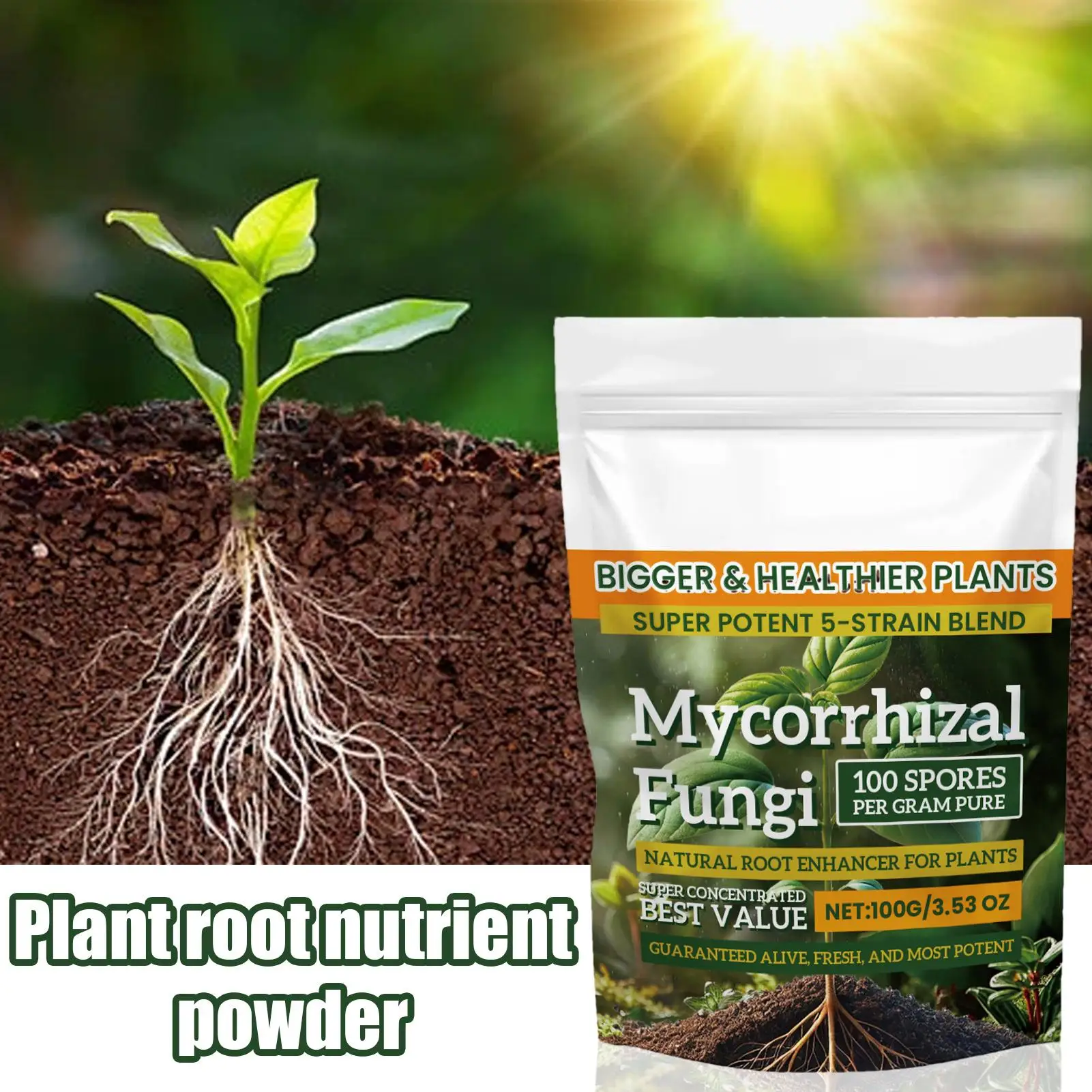 100g Plant Fertilizer Powder Plant Growth Nutrient Fertilizer Safe and Effective Rooting Supplement for Soil Culture Hydroponics thumbnail 5