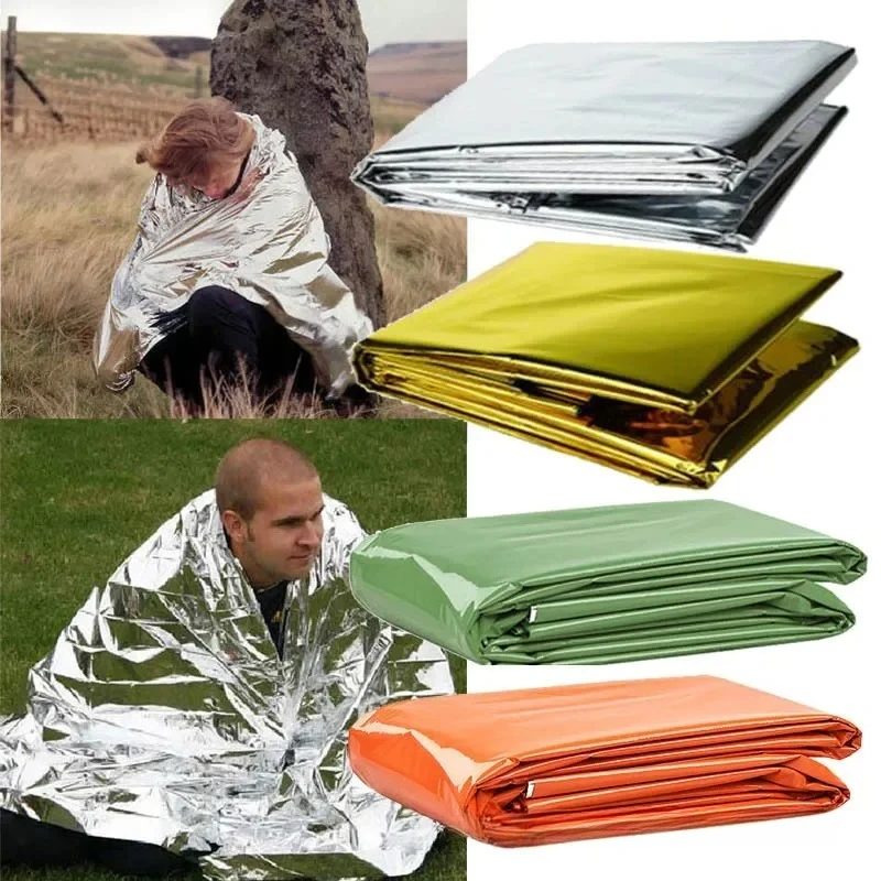 Outdoor Lifesaving Emergency First Aid Insulation Blanket First Aid Blanket Lifesaving Blanket Camping Tent Travel Life Blanket
