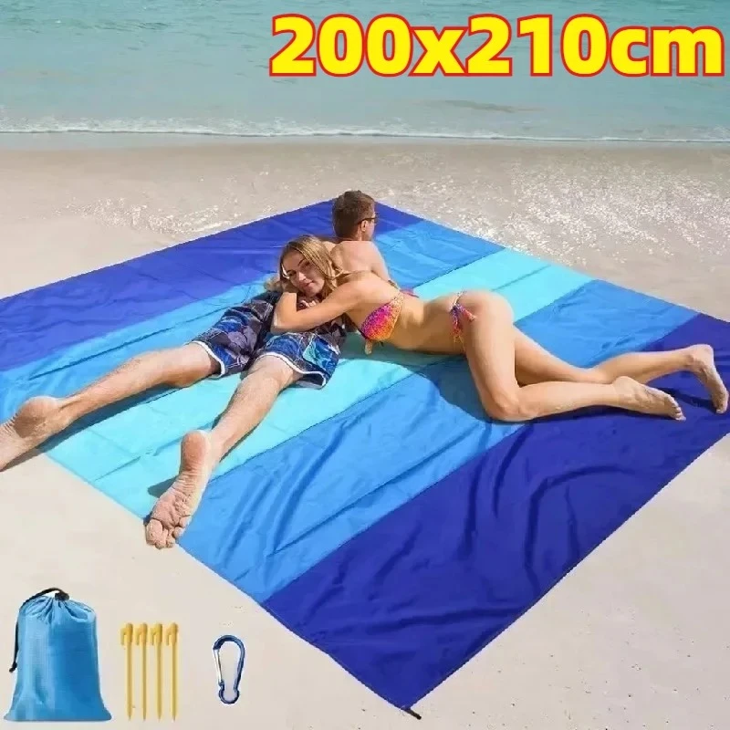 Extra Large 1set Waterproof Sandproof Beach Mat Travel Hiking Sports Blanket Outdoor Picnic Portable Mat