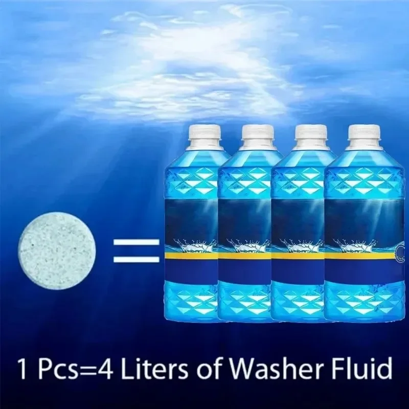 ISGTDRM Solid Cleaner Car Windscreen Cleaner Effervescent Tablet Auto Wiper Glass Solid Cleaning Concentrated Tablets Detergent thumbnail 2