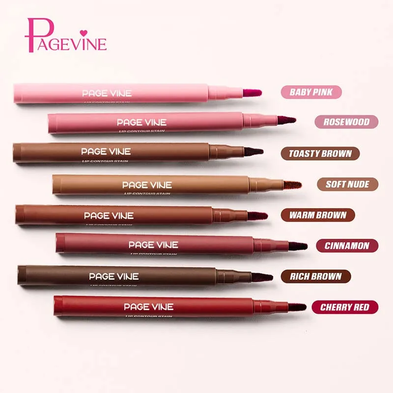 Velvet Brown Lip Liner Pencil Nude Matte Waterproof Non-stick Cup Cherry Red Lip Liner Lip Contour Pen Lipstick Makeup For Woman thumbnail 3