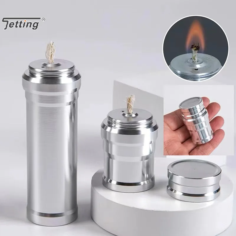 Portable Aluminum Alloy Mini Alcohol Lamp Laboratory Equipment Heating Liquid Stove Home Lighting Outdoor Garden Camping thumbnail 2