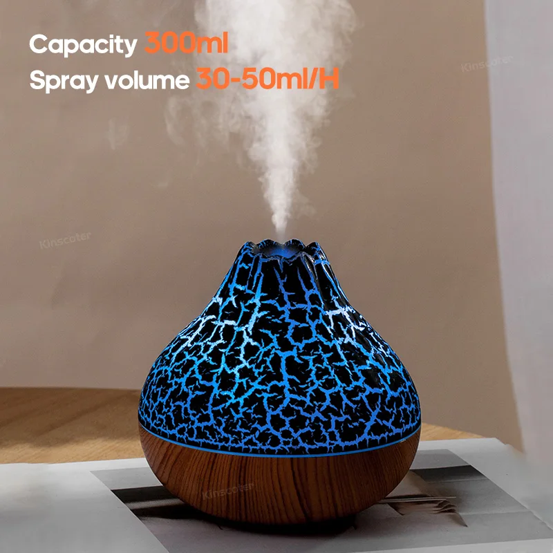 Creative Volcano Air Humidifier Desktop Electric USB Humidificadore Water Mist Diffuser Purifier Air Freshener thumbnail 3