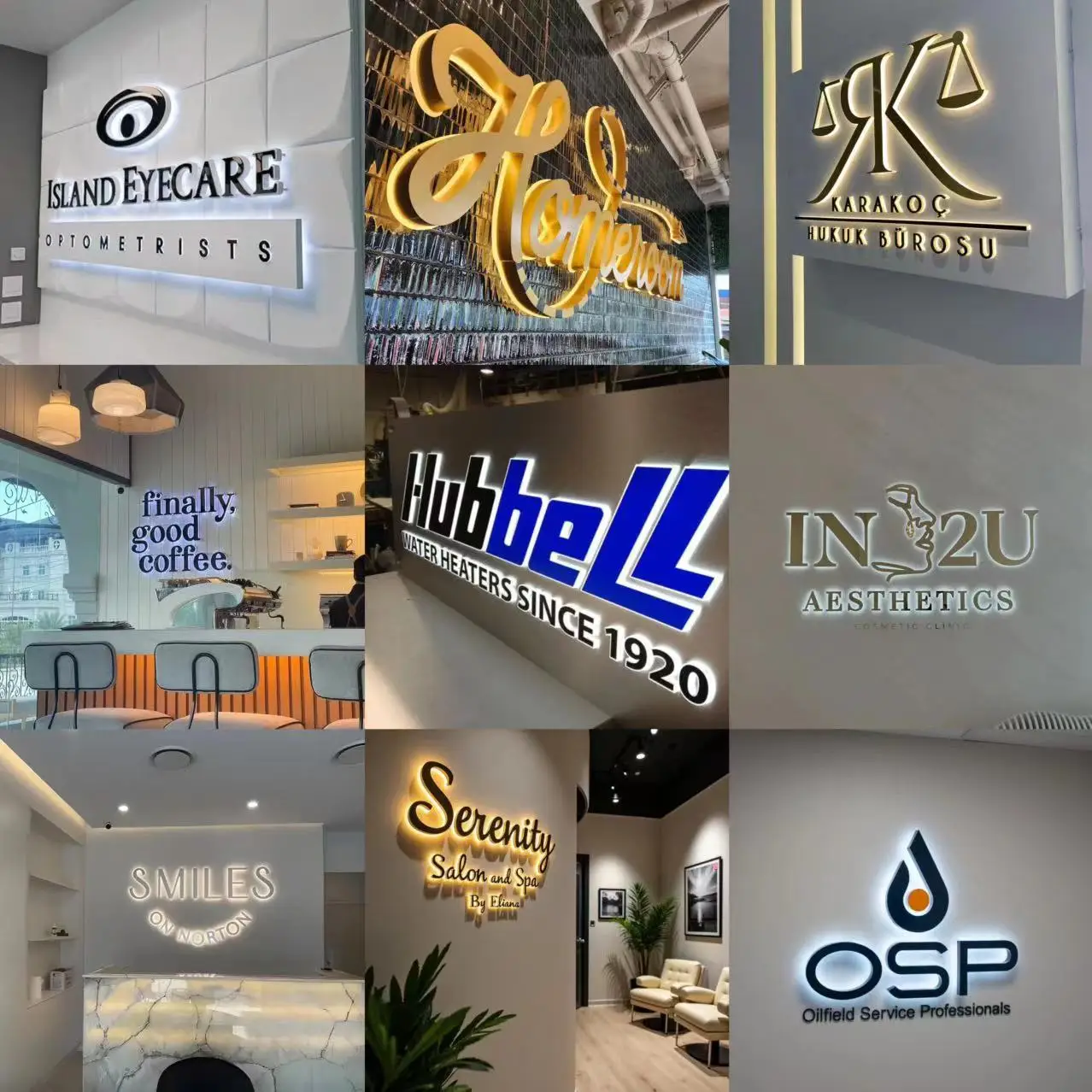 Custom LED Illuminated 3D Stainless Steel Metal Letters Business Logo Backlit Sign for Storefront Company Bar Outdoor Signage thumbnail 2