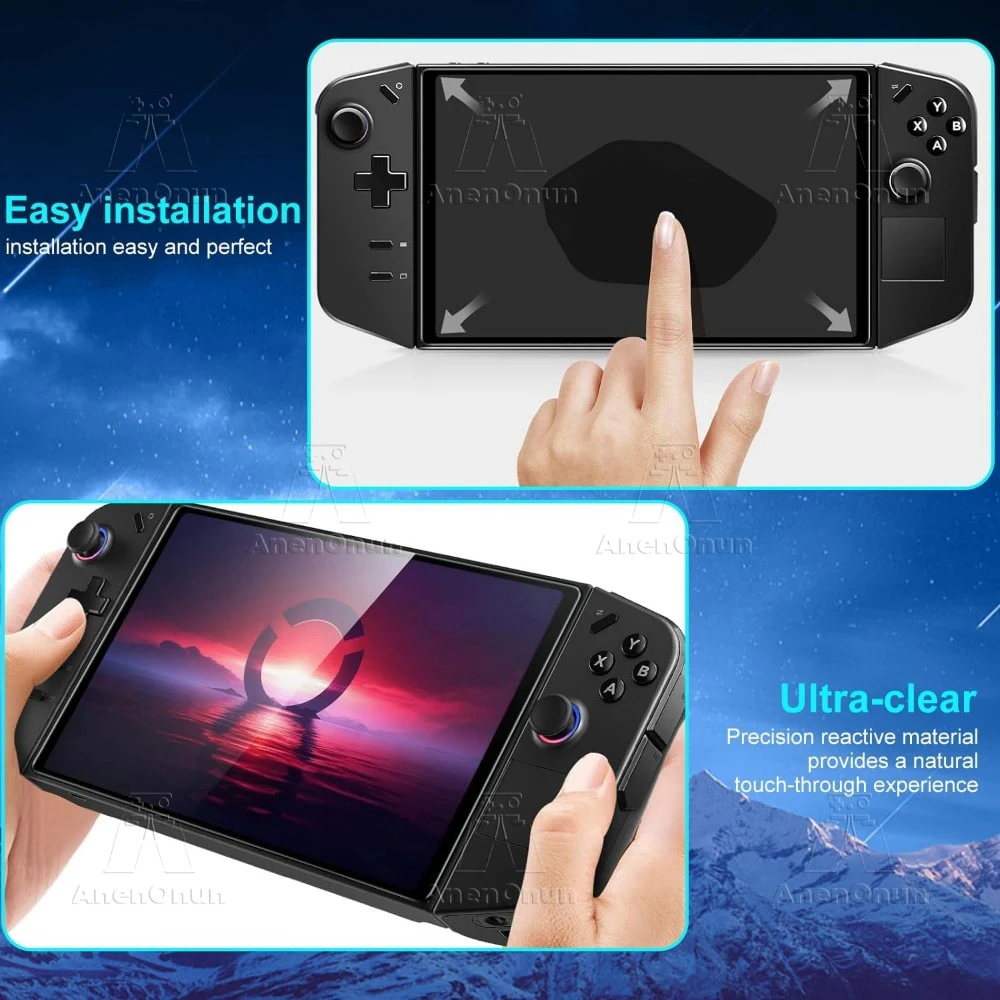 Legion Go Tempered Glass Screen Protector 9H Hardness Shatterproof Anti-Scratch Anti-Fingerprint 2.5D Arc Edge HD Bubble-Free thumbnail 6