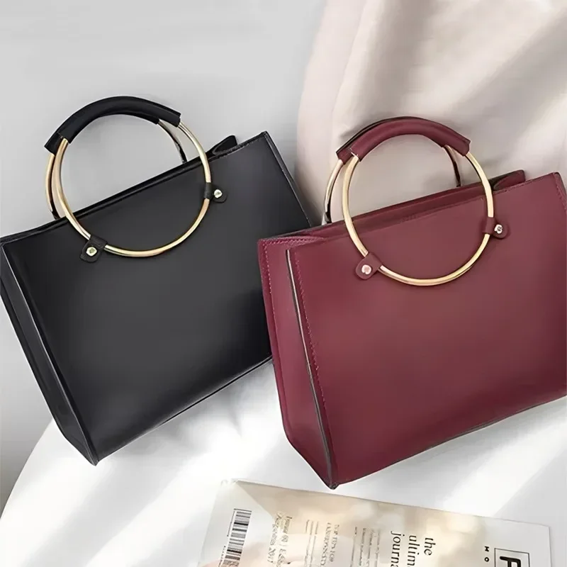 1-5PCS 2025 New Round Metal Handle For Handbags DIY Bag Accessory Bag Strap Gold Silver Purse Frame Luggage Hardware thumbnail 5