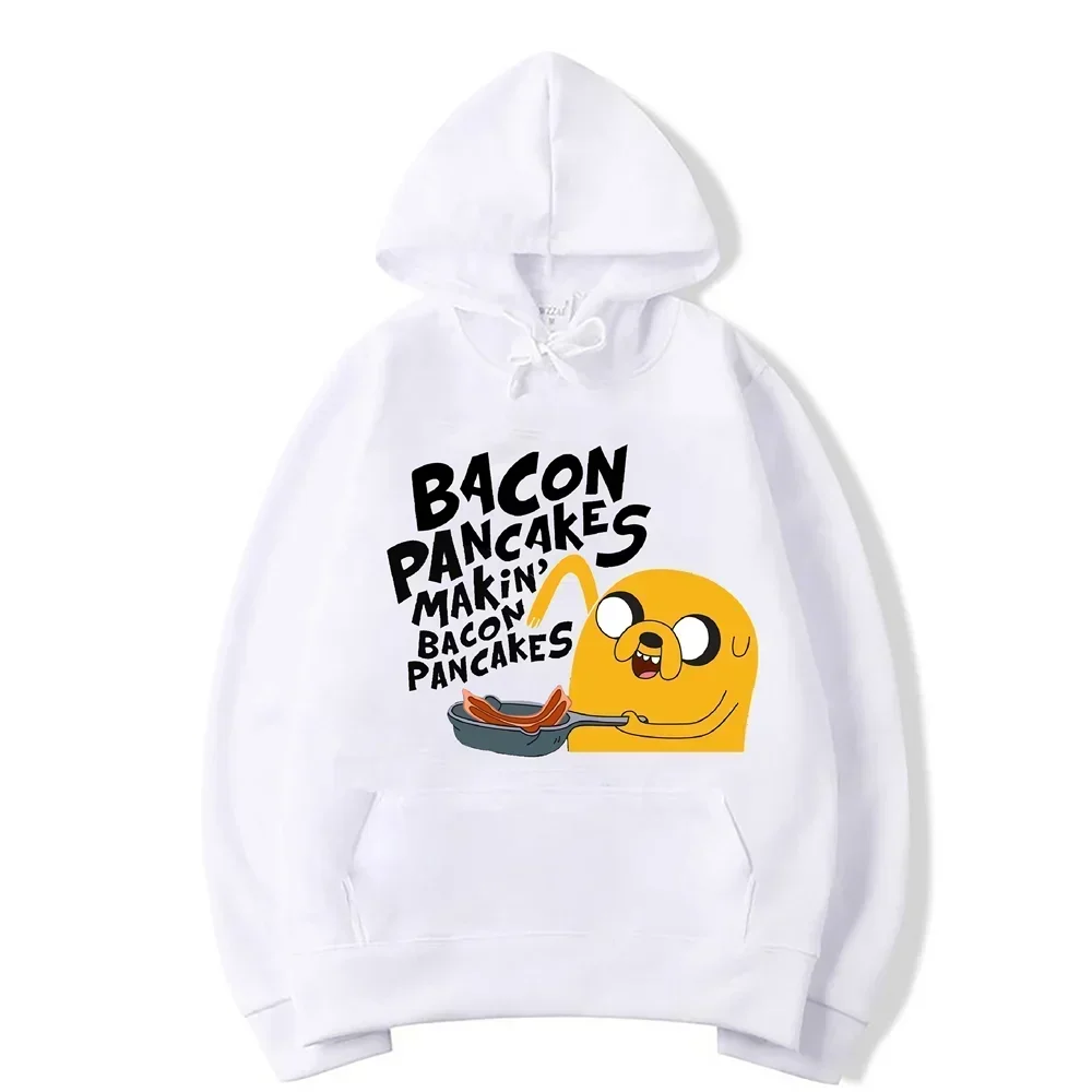 Adventure Time Animation TV Series Jake Cartoon Pattern Pullover for Men and Women Harajuku Fashion Street Clo HipHop Harajuku thumbnail 4