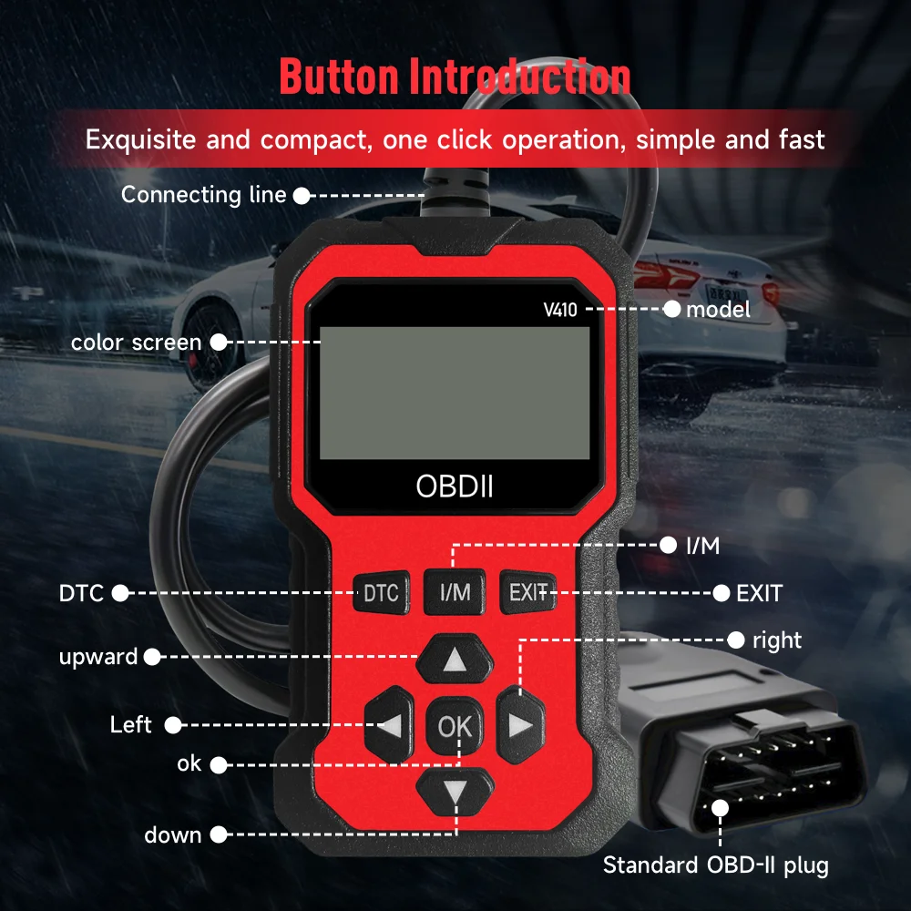 Enhanced Universal Obd Ii Scanner Car Engine Fault Code Reader Can Diagnostic Scan Tool, Read and Clear Error Codes for 1996 thumbnail 3