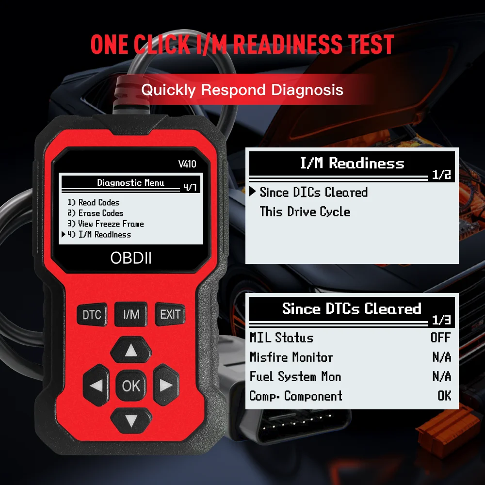 Enhanced Universal Obd Ii Scanner Car Engine Fault Code Reader Can Diagnostic Scan Tool, Read and Clear Error Codes for 1996 thumbnail 6