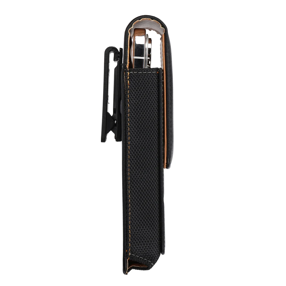 Universal Magnetic Leather Phone Belt Clip Case For iPhone Samsung Xiaomi 360 Degree Rotating Waist Bag Vertical Holster Cover thumbnail 2