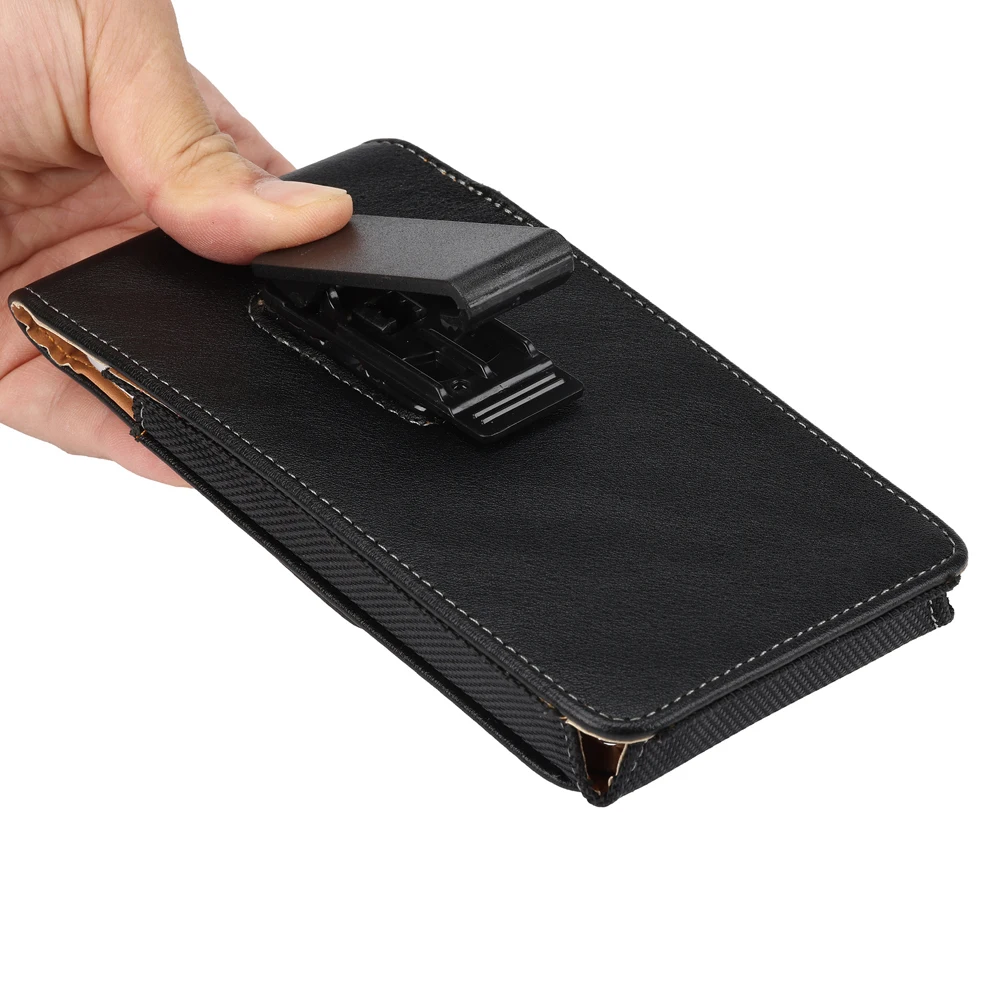 Universal Magnetic Leather Phone Belt Clip Case For iPhone Samsung Xiaomi 360 Degree Rotating Waist Bag Vertical Holster Cover thumbnail 3