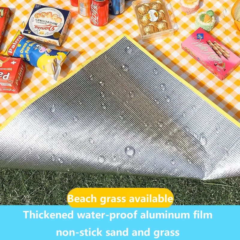 Folding Camping Mat Picnic Blankets Tent Mat Beach Waterproof Mat Sandproof Blanket Picnic Blanket Large YYDZ03 thumbnail 4