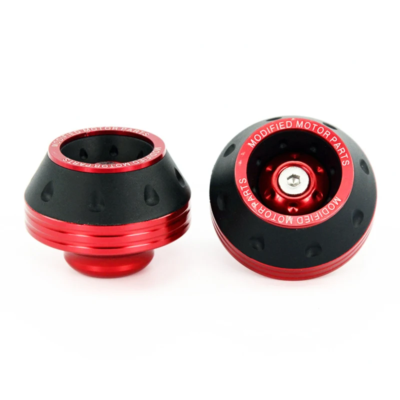 New Universal Motorcycle Wheel Protection Crash Pad Motorbike Crash Protectors Alloy Motocross Falling Front Fork Slider Cups thumbnail 3