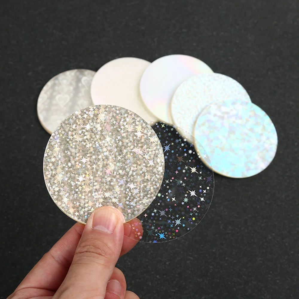 100pcs Laser Film - Badge Button Films Transparent Cover Protective Films Badge Button Materials for 58mm Badges Making Tools thumbnail 2