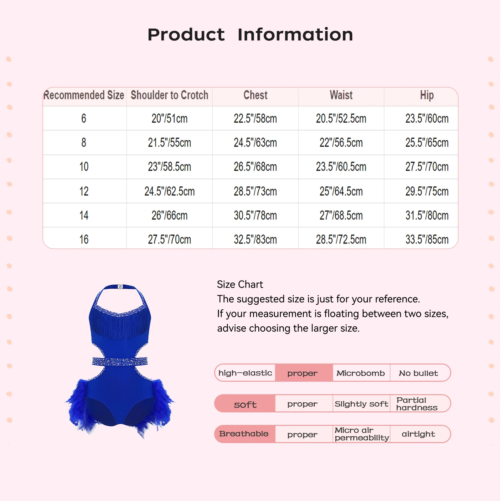 Kids Girls Feather Skirted Leotard Sparkly Rhinestones Tutu Ballet Leotard Child Gymnastics Bodysuit Teens Latin Dance Costume thumbnail 3