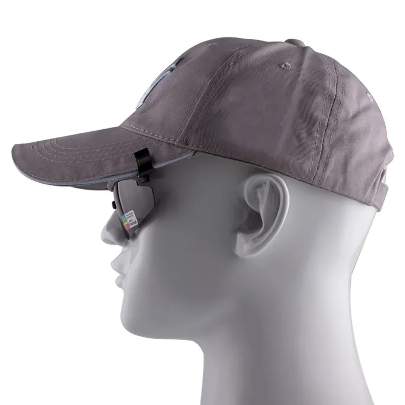 1PC Polarized Fishing Glasses Hat Visors Sport Clips Caps Clip O n Sunglasses For Fishing Biking Hiking Golf Eyewear thumbnail 5