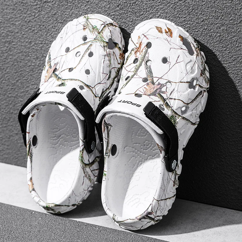 Men Slippers Summer Sandals EVA Platform Garden Shoes Unisex Flat Shoes Women Bedroom Slides High Quality Lightweight Beach thumbnail 2