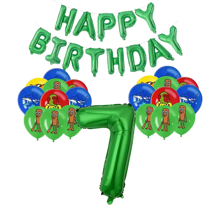 Brainrot Italian Birthday Decoration Brainrot Party Supplies Tableware Tung Sahur Ballon Tralalero Gift Bag Cake Decor For Kids thumbnail 6
