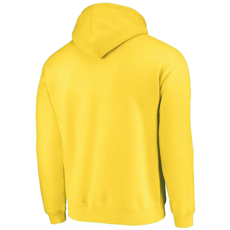 Autumn and Winter Men's and Women's Warm Sportswear Casual Solid Color Pullover Fashionable Hot Selling Fitness Pocket Hoodie thumbnail 4