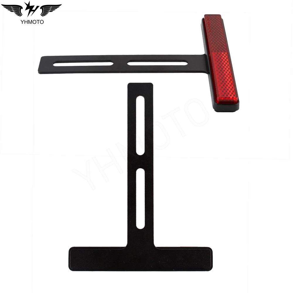 Universal Motorcycle Rear Reflector Cat's Eyes Long T-Holder For Kawasaki For Honda Yamaha KTM Fender Eliminator Accessories thumbnail 4