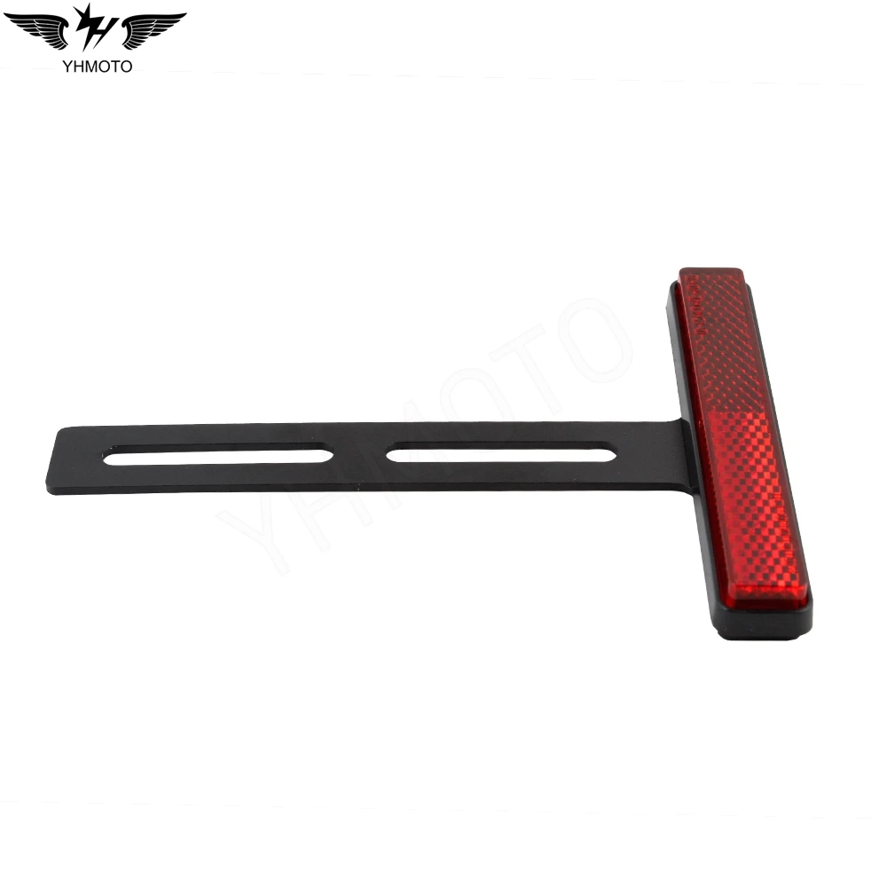 Universal Motorcycle Rear Reflector Cat's Eyes Long T-Holder For Kawasaki For Honda Yamaha KTM Fender Eliminator Accessories thumbnail 3