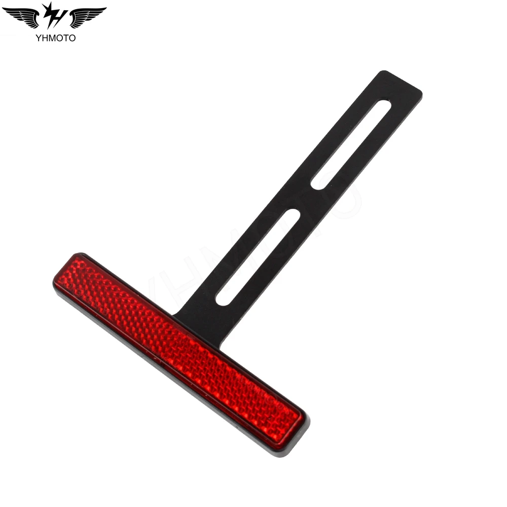 Universal Motorcycle Rear Reflector Cat's Eyes Long T-Holder For Kawasaki For Honda Yamaha KTM Fender Eliminator Accessories