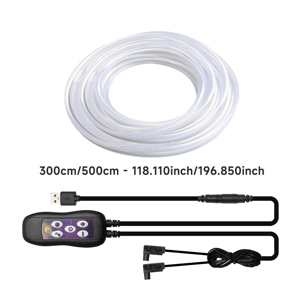 For Tesla MODEL 3/Y Flexible Cold Light Car Interior Atmosphere Lighting LED Strip Halloween Christmas Fiber Optic Illuminator thumbnail 6