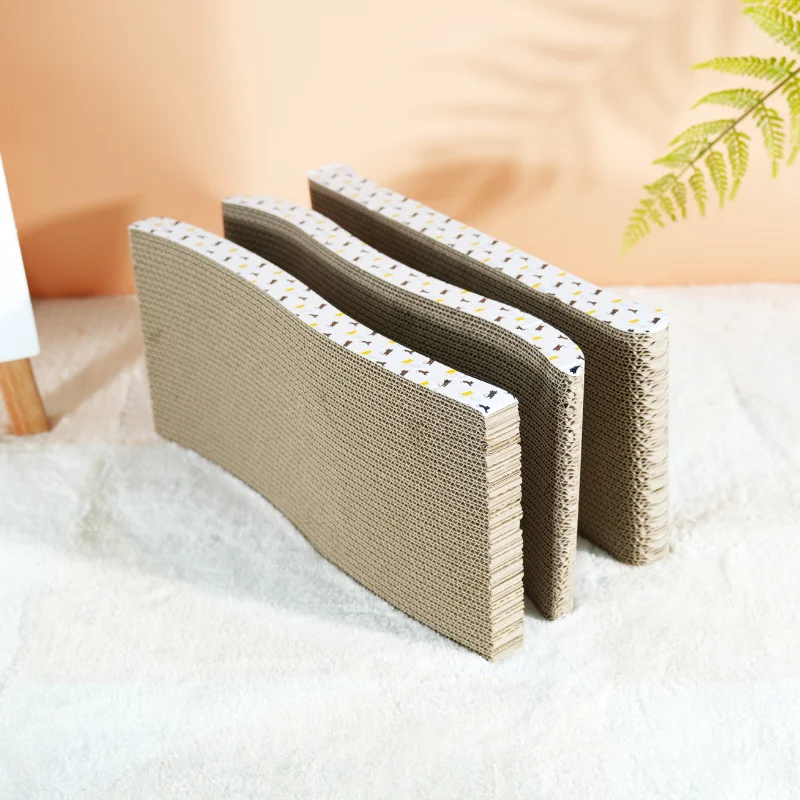 Cat Scratchers Cardboard Cat Scratching Board Durable Grind Claws Corrugated Paper Pets Sofa for Indoor Cats Kittens thumbnail 4