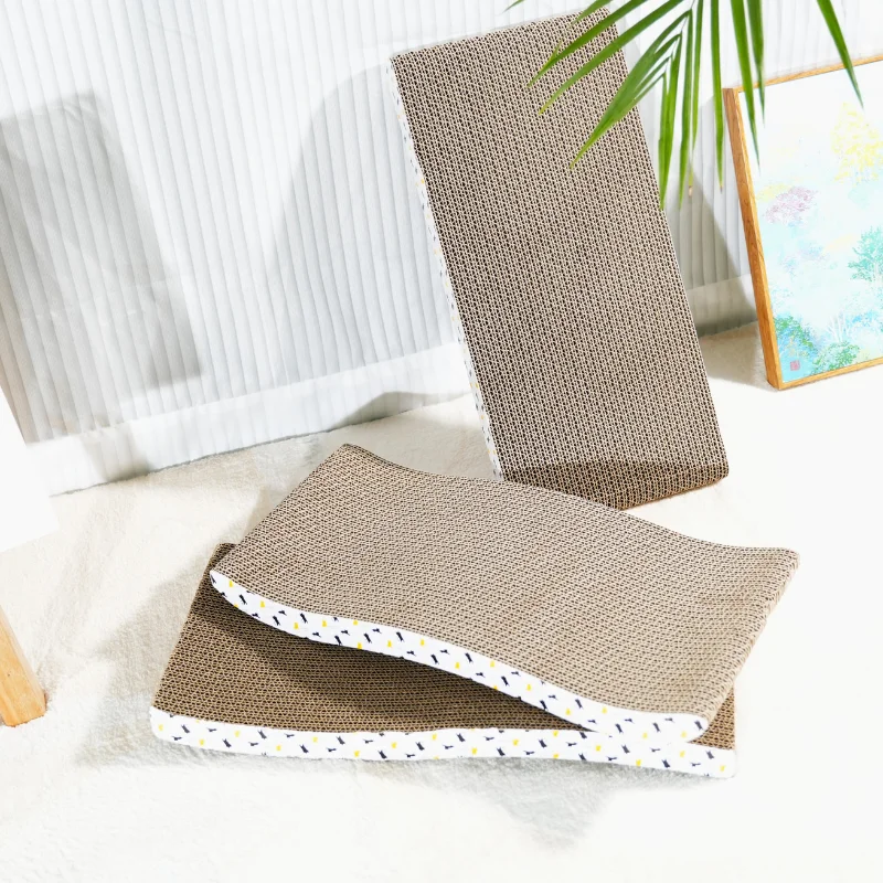 Cat Scratchers Cardboard Cat Scratching Board Durable Grind Claws Corrugated Paper Pets Sofa for Indoor Cats Kittens thumbnail 5