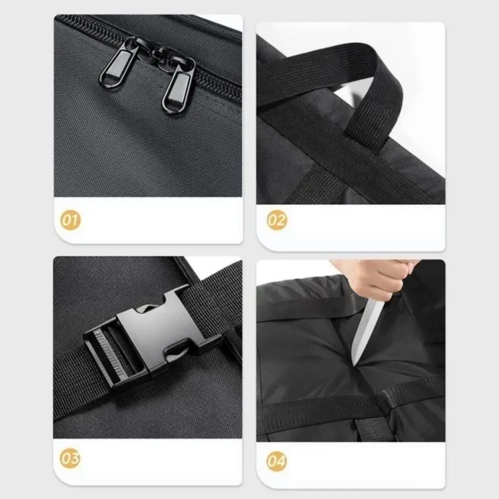 Portable Large Capacity Travel Duffle Bag Oxford Handheld Folding Travel Luggage Bag Waterproof Sports Messenger Bag Women thumbnail 4