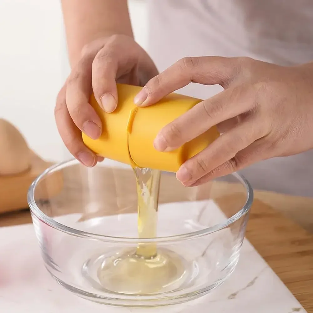 1/2pcs Multifunctional Egg Shell Opener Handheld Egg Cracker Separator Tool Eggshell Cutter Easy Open Kitchen Gadget for Raw Egg thumbnail 3