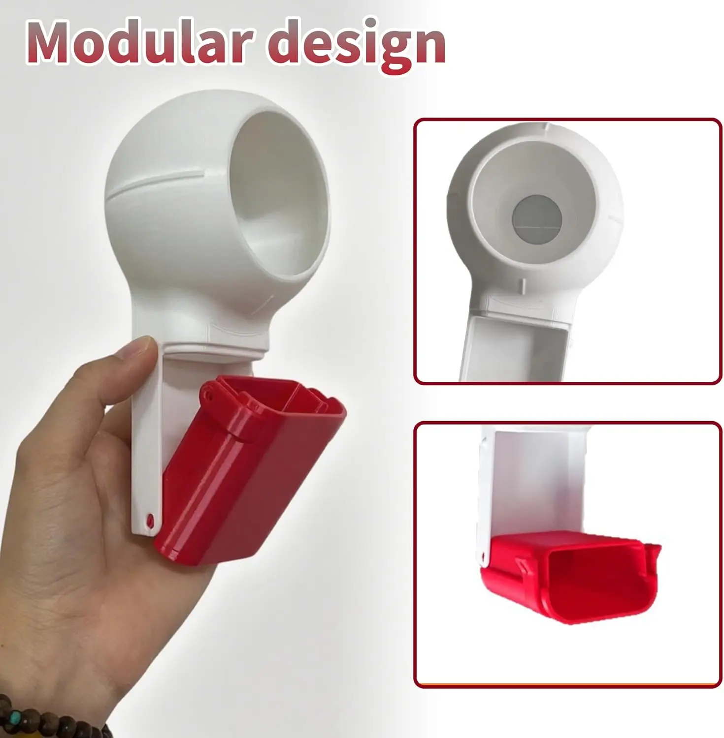 Drill Dust Collector Box 3D Printed Drill Dust Collection Mess-Free Wall Drilling Compatible with Most Drill Bits thumbnail 3