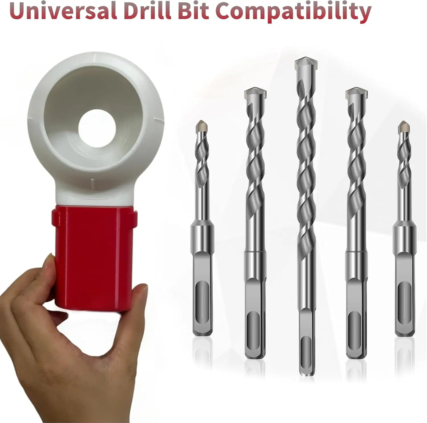 Drill Dust Collector Box 3D Printed Drill Dust Collection Mess-Free Wall Drilling Compatible with Most Drill Bits thumbnail 4
