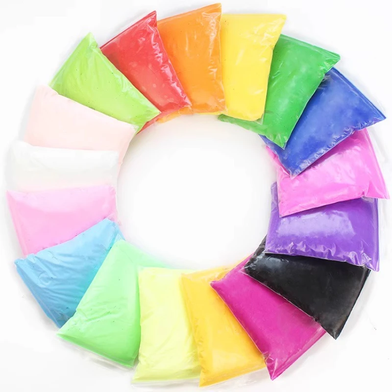 24 Colors Super Light Clay Non-toxic 100g 500g in Bag Plasticine Color Clay Space Mud Kindergarten School Handwork DIY Material thumbnail 2