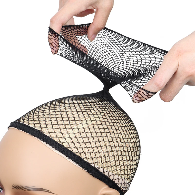 Hairnets good Quality Mesh Weaving Black Wig Hair Net Making Caps Weaving Wig Cap Hair Nets thumbnail 4
