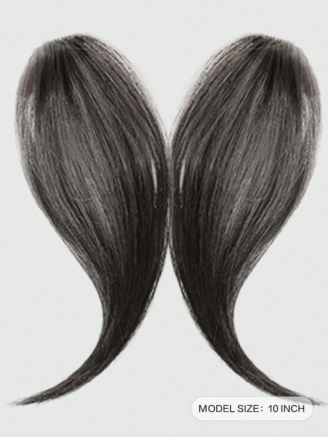 2Pcs/Set Synthetic Middle-Part Bangs Hair Extensions Easy Clip In Forhead Gradient Bangs Natural Seamless Side Fringe Hairpiece thumbnail 2