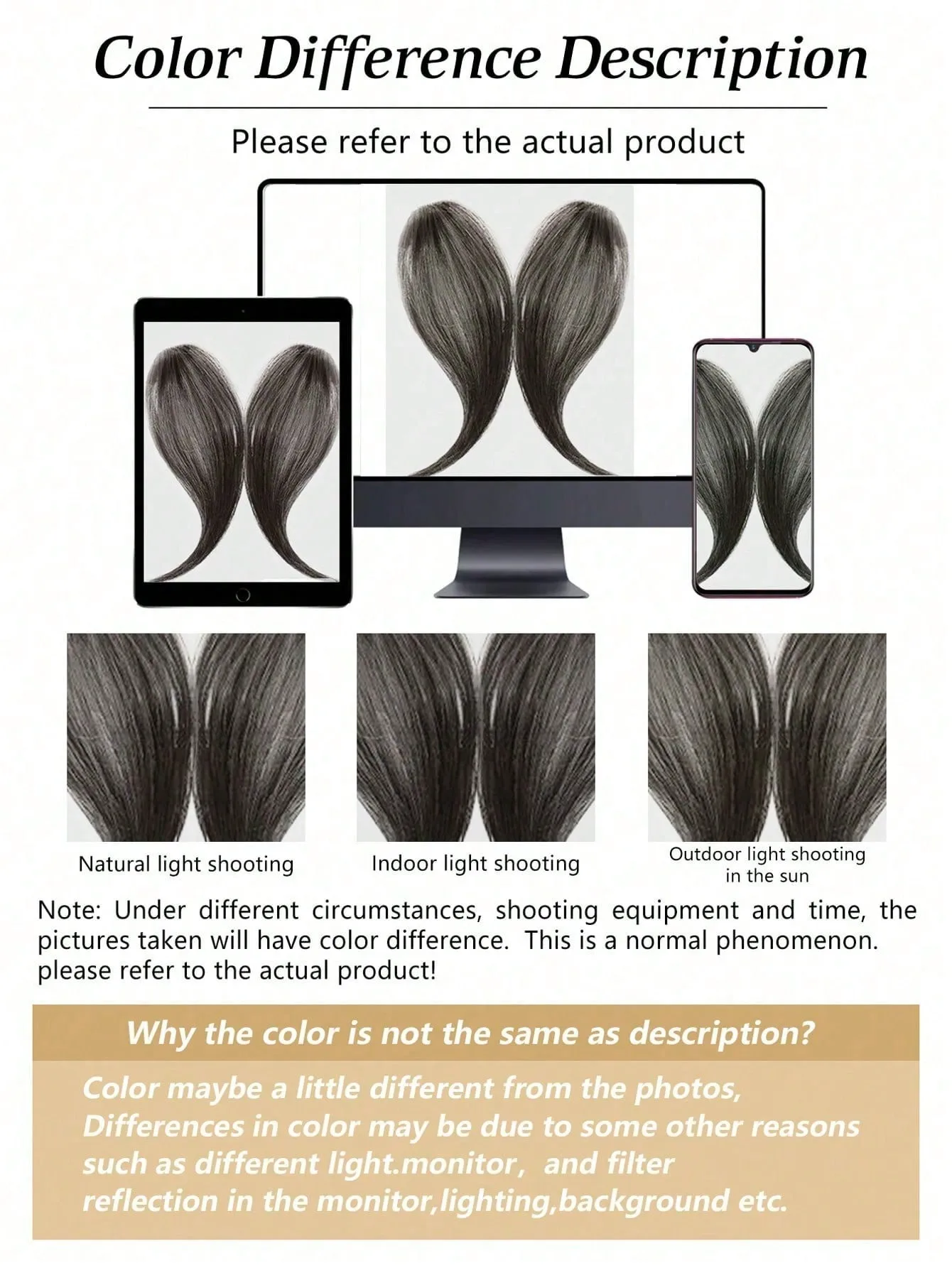 2Pcs/Set Synthetic Middle-Part Bangs Hair Extensions Easy Clip In Forhead Gradient Bangs Natural Seamless Side Fringe Hairpiece thumbnail 6