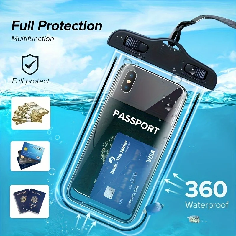 PVC Universal Waterproof Phone Case Water Proof Bag Mobile Cover For iPhone 15 14 Pro Max 12 11 8 Huawei Xiaomi Redmi Samsung